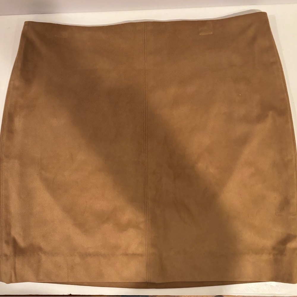 J Crew Lined Faux Suede Mini Skirt